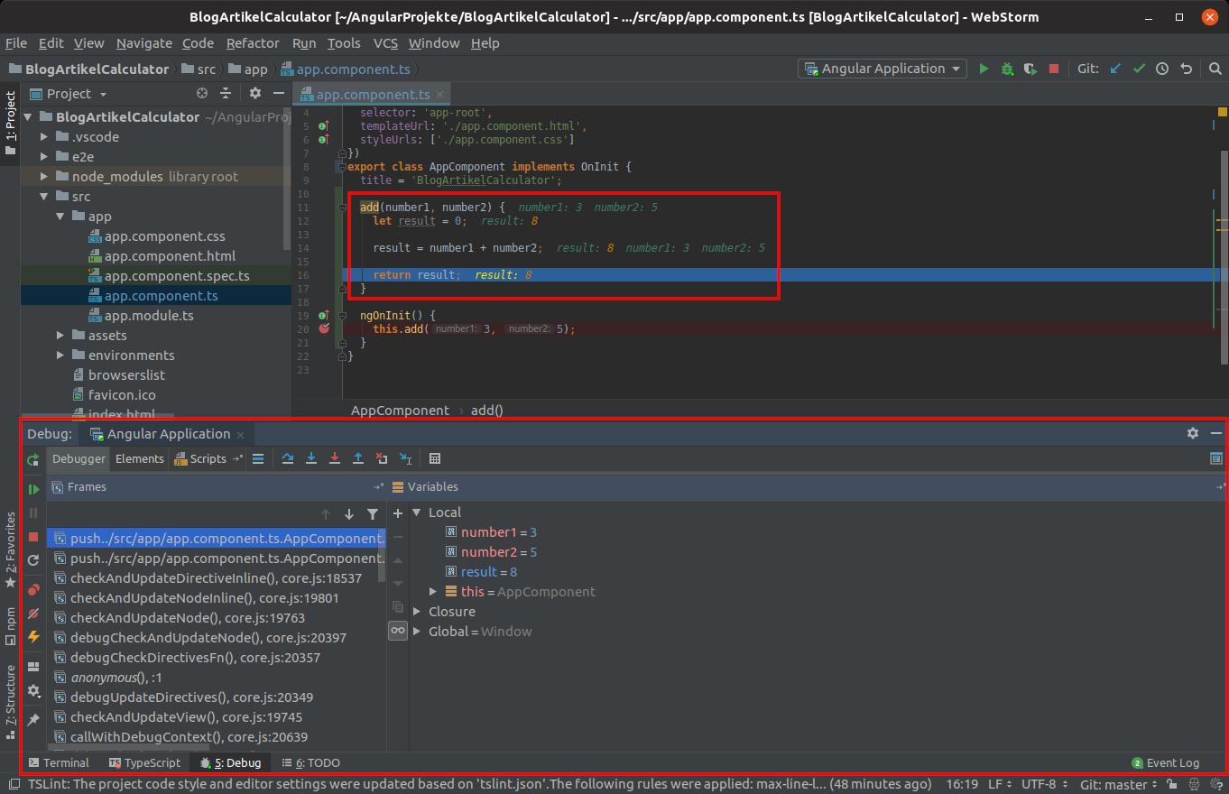 Debugging mode in JetBrains WebStorm