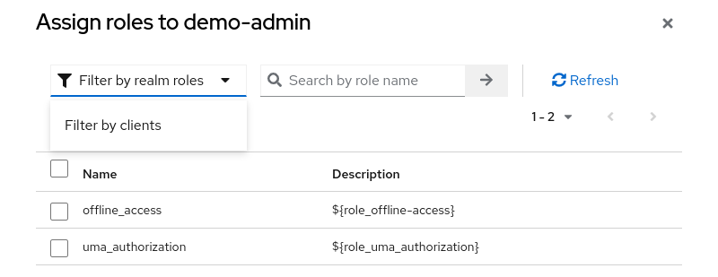 admin roles assign