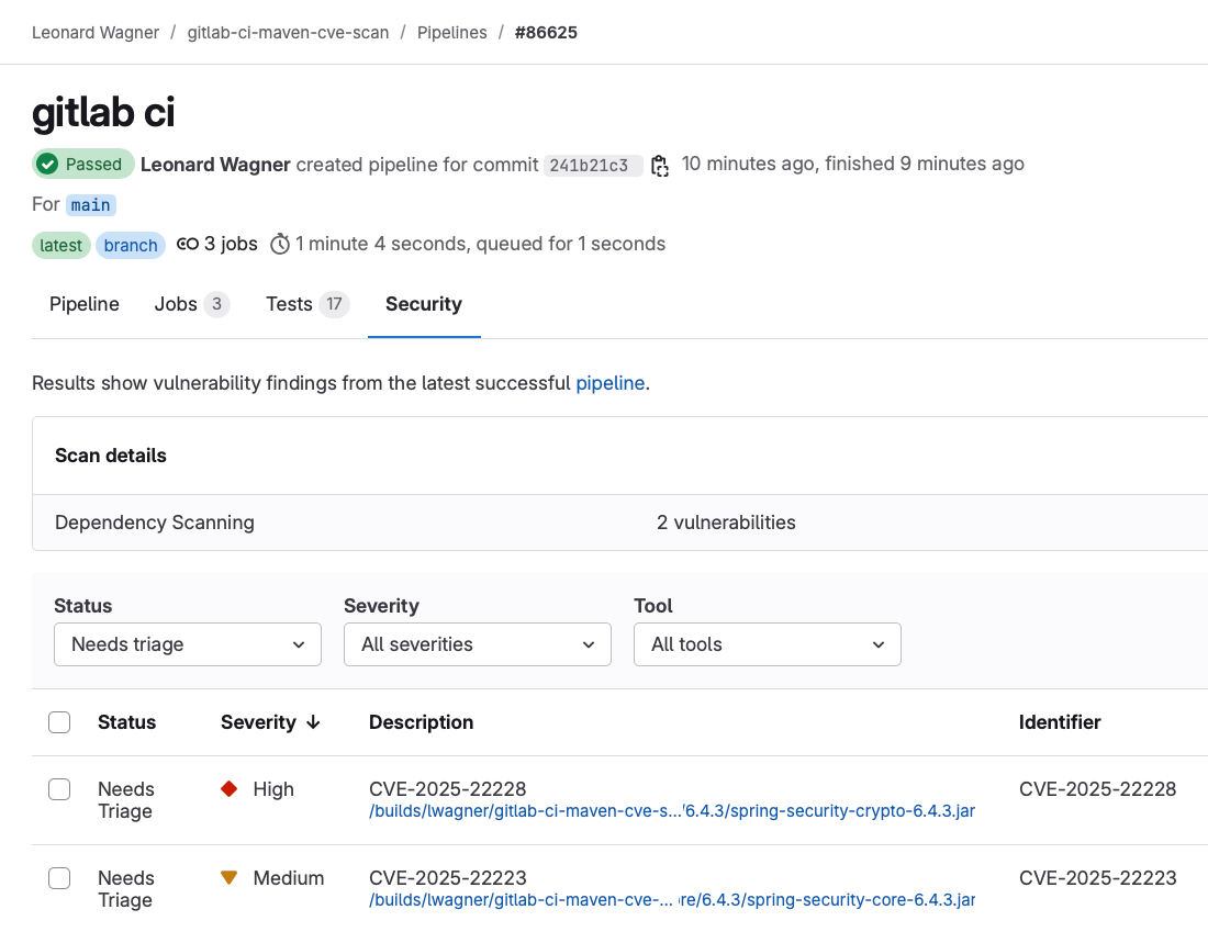 gitlab security